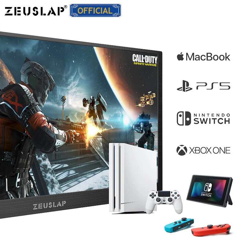 Портативный монитор 15 6 &quotLCD USB C Type HDMI совместимый игровой 1080P/4K FHD дисплей для PS4
