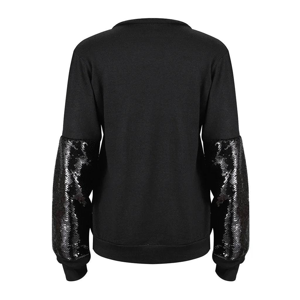 Europe fashion sequins sweater Pullovers Sweater Winter New Hot Fashion O-neck Sequined Long Sleeve Knit Sweaters Pullovers