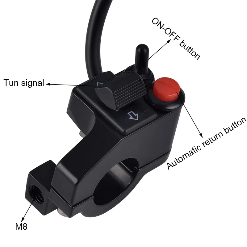 Система управления сигналом поворота на руль мотоцикла 22 мм | Автомобили и