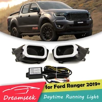 dreamseek led drl for ford ranger 2019 2020 daytime running light driving lamp with turn signal blinker