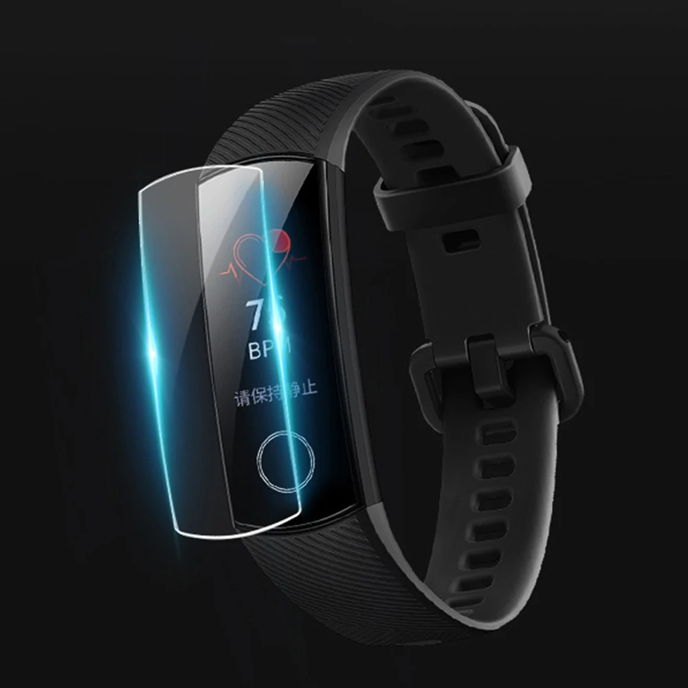 3 шт ТПУ Взрывозащищенная HD мягкая полная защитная пленка для huawei Honor Band 5