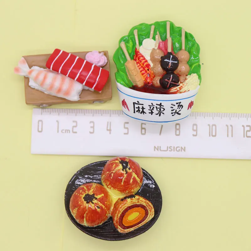 Магнит на холодильник Китайская традиционная мини-модель еды украшение для суши