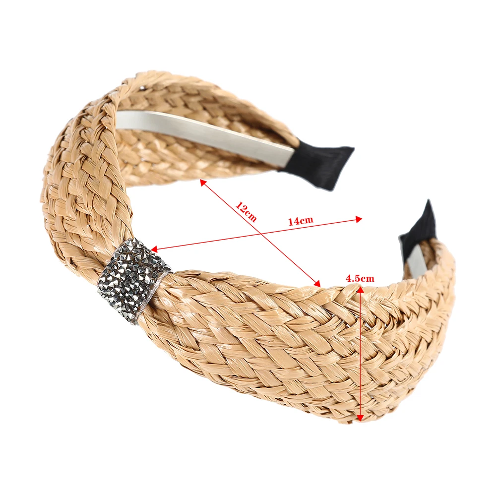 Женская Соломенная лента для волос molan обруч ручной работы на весну и лето