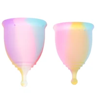 1pcs women cup colorful soft silicone menstrual cup feminine hygiene menstrual lady cup health care period cup hot