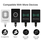 Беспроводное зарядное устройство Qi для iPhone Samsung Huawei Xiaomi, Micro-USB Type-C
