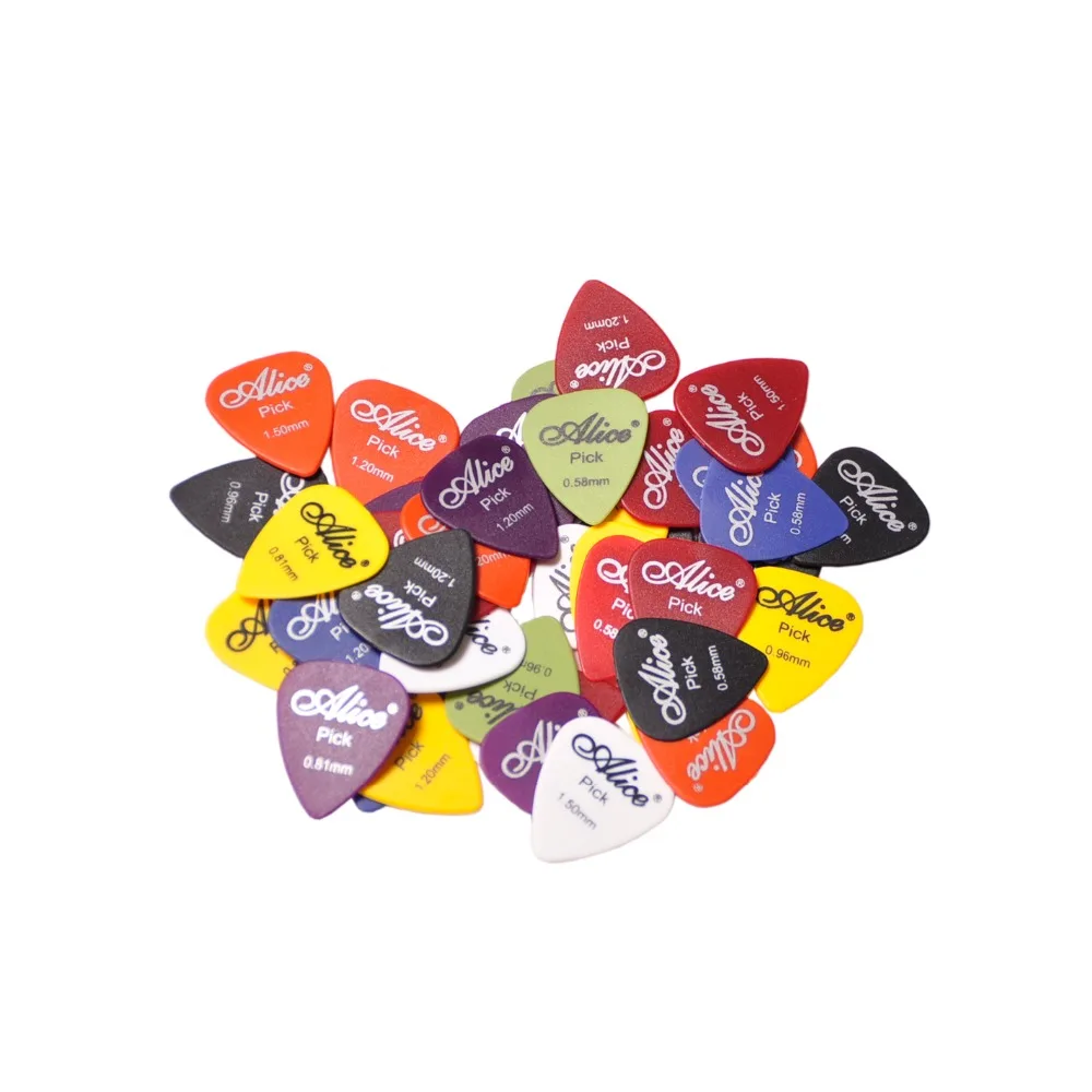 viele 30 stücke gitarre picks alice matte akustische elektrische plektren dicke farbe sortiert 1 kunststoff fall box free global shipping