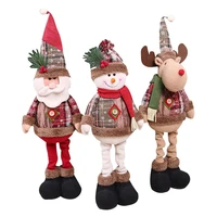 new christmas doll xmas decoration ornaments doll christmas tree pendant snowman elk santa doll kids gift