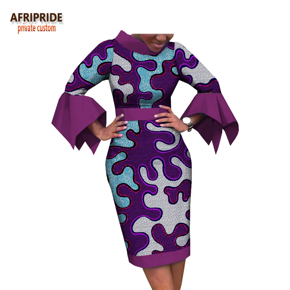 Летнее женское платье Afripride анакра Африканский принт длина запястья