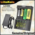 Новый  оригинальный LiitoKala Lii-600 литий-ионный аккумулятор 3,7 В и NiMH 1,2 В ЖК-зарядное устройство, подходит для 18650 26650 21700 26700 18350 AA AAA