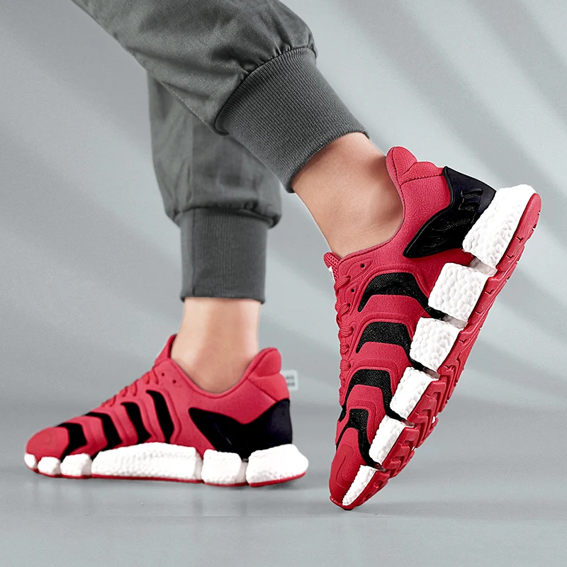 

2021 Men Jogging Shoes Caterpillar Popcorn Seamless Men's Shoes Breathable Non-slip Running Shoes Walking Shoes Sneakers