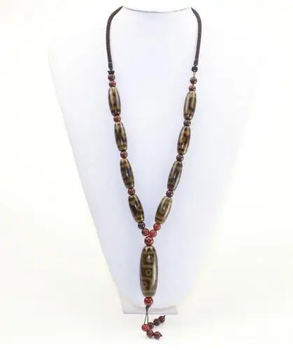 Тибетский натуральный подвесной кулон стильная народная бижутерия тройное