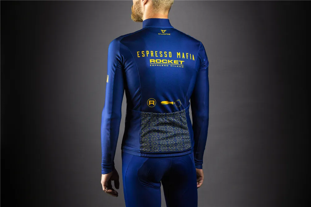 Зимняя одежда для велоспорта 2019 теплая флисовая футболка с длинным рукавом