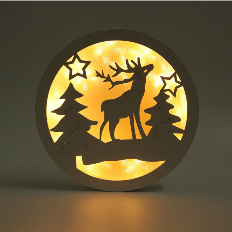 

Creative Wall Lamp Northern Europe Bedroom Round Bedside Lamp LED Simple Living Room Aisle Photo Frame Lamp Art Christmas Lamp