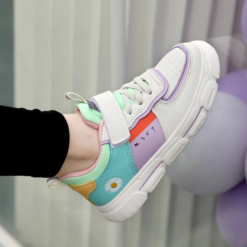 

Детская спортивная обувь Новинка весна-осень 2021 повседневная обувь для девочек кроссовки для детей среднего и старшего возраста прогулочн...