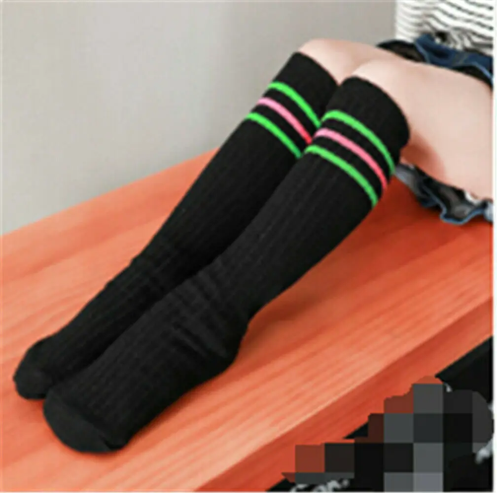 Брендовые новые детские гетры Осенние до колена в полоску для мальчиков и