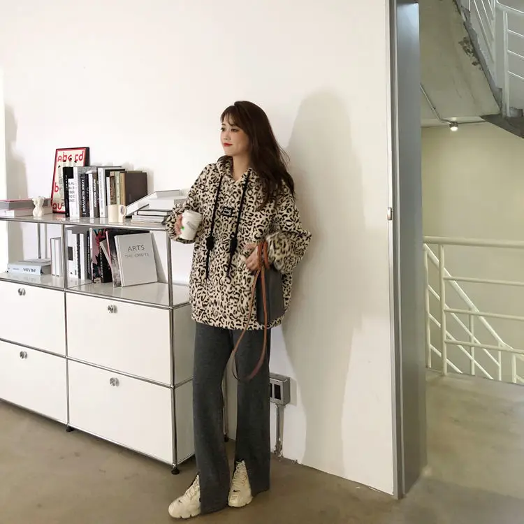 

Hooded thick sweater women loose Korean autumn and winter new casual long sleeve jacket foreign air age age women's tide