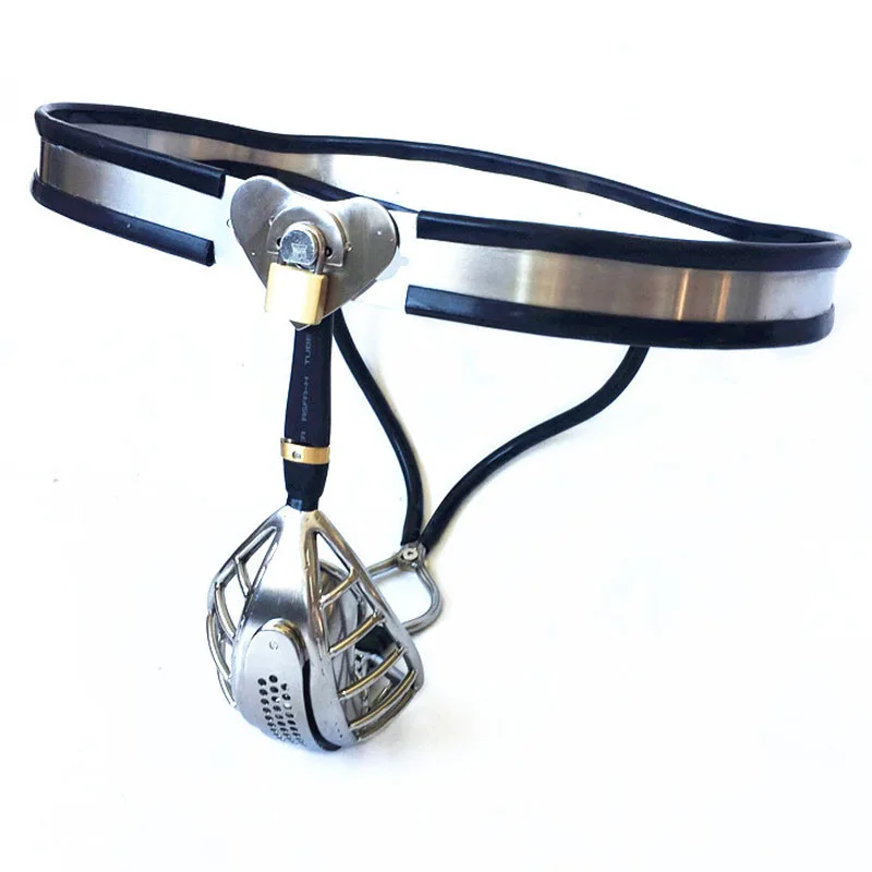 Мужской Пояс верности из нержавеющей стали с регулируемой талией штаны клетка