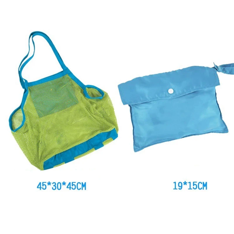 Kids Mesh Tool Storage Bag Children Beach Toys Sand Away Bags Handbag Matching Large Capacity Portable Baby Toys Beach Backpack