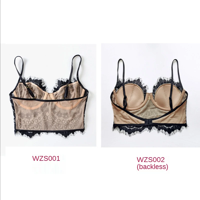 Новый ультратонкий кружевной бюстгальтер с открытой спиной |
