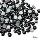 YL Сваровски черный Стразы SS6-SS20 стекло Flatback камень из кристаллов сваровски камни для одежда для малышей торжественные платья Швейные и украшения