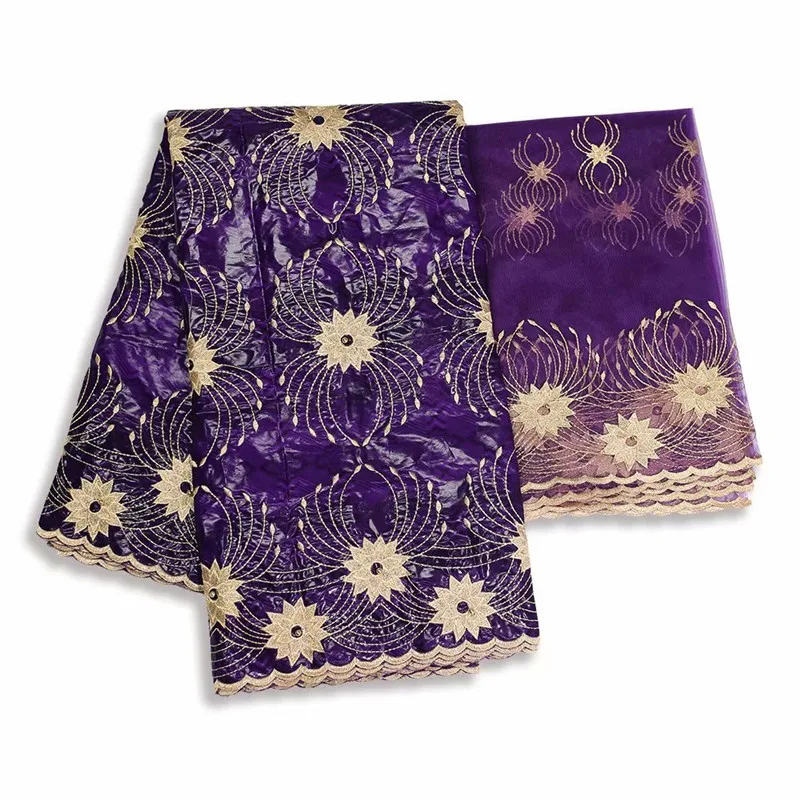 

High quality bazin getzner 2020 latest deisgn shampoo bazin riche fabric blue african bazin with tulle lace