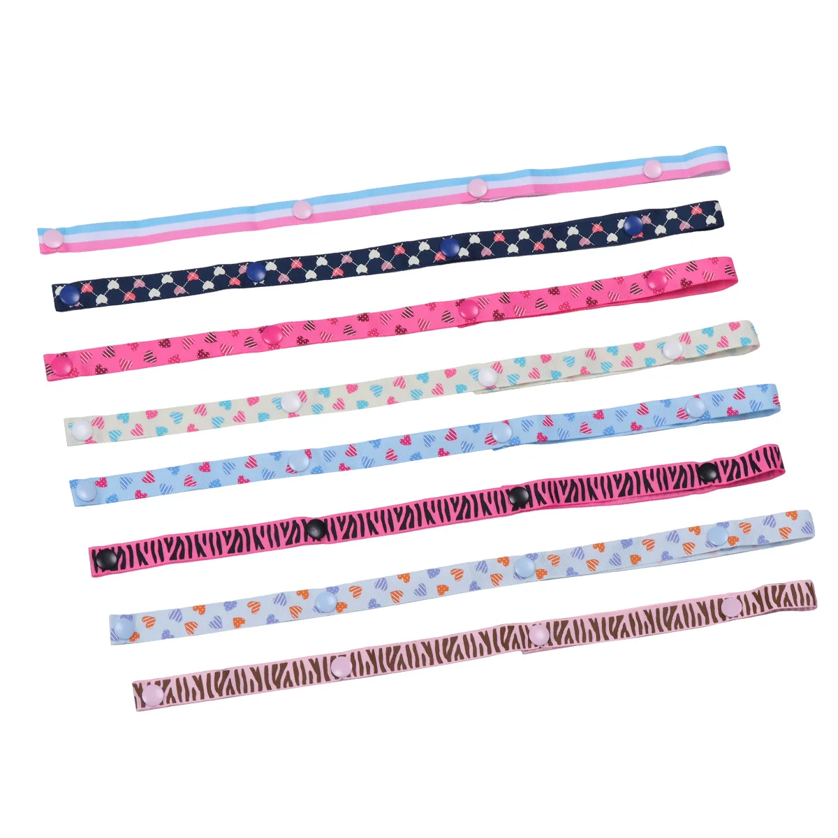 

8Pcs Baby Stroller Pacifier Chain Baby Soother Hanging Strap Baby Strap Fixed Belt Mixed Style