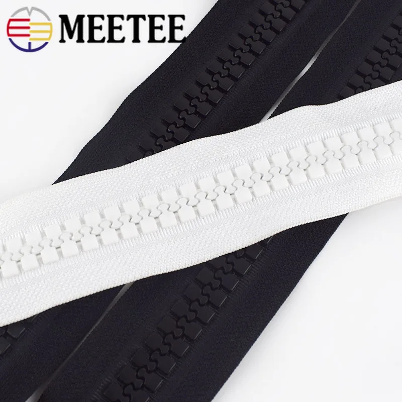 Meetee 20 #1 метр полимерная молния + 1 шт. ползунок с открытым концом двойная боковая