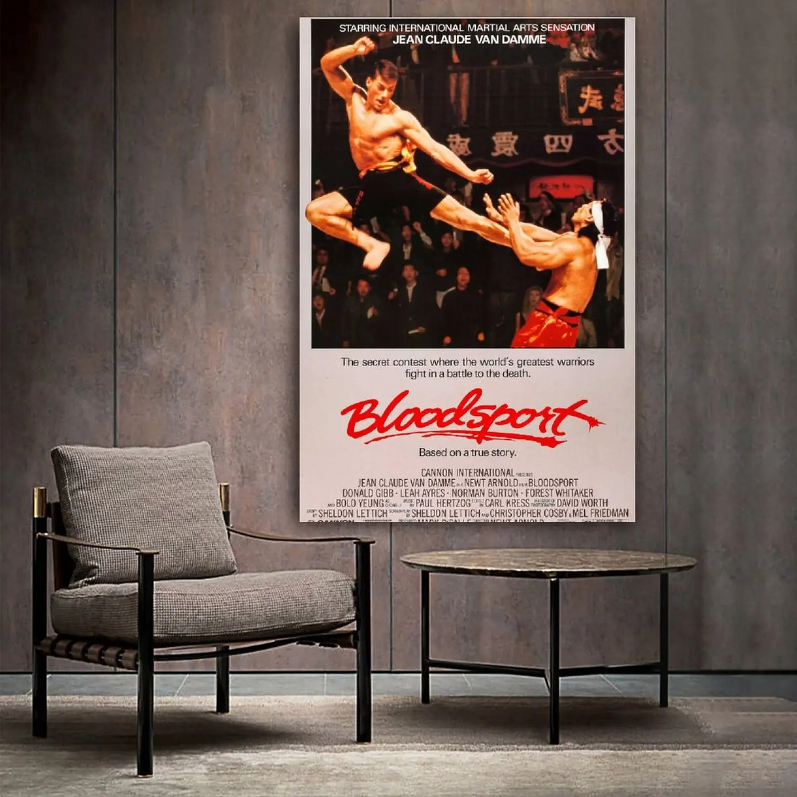 

Bloodsport Movie & TV Frank Du Canvas Art Poster and Wall Art Picture Print Modern Family bedroom Decor Posters