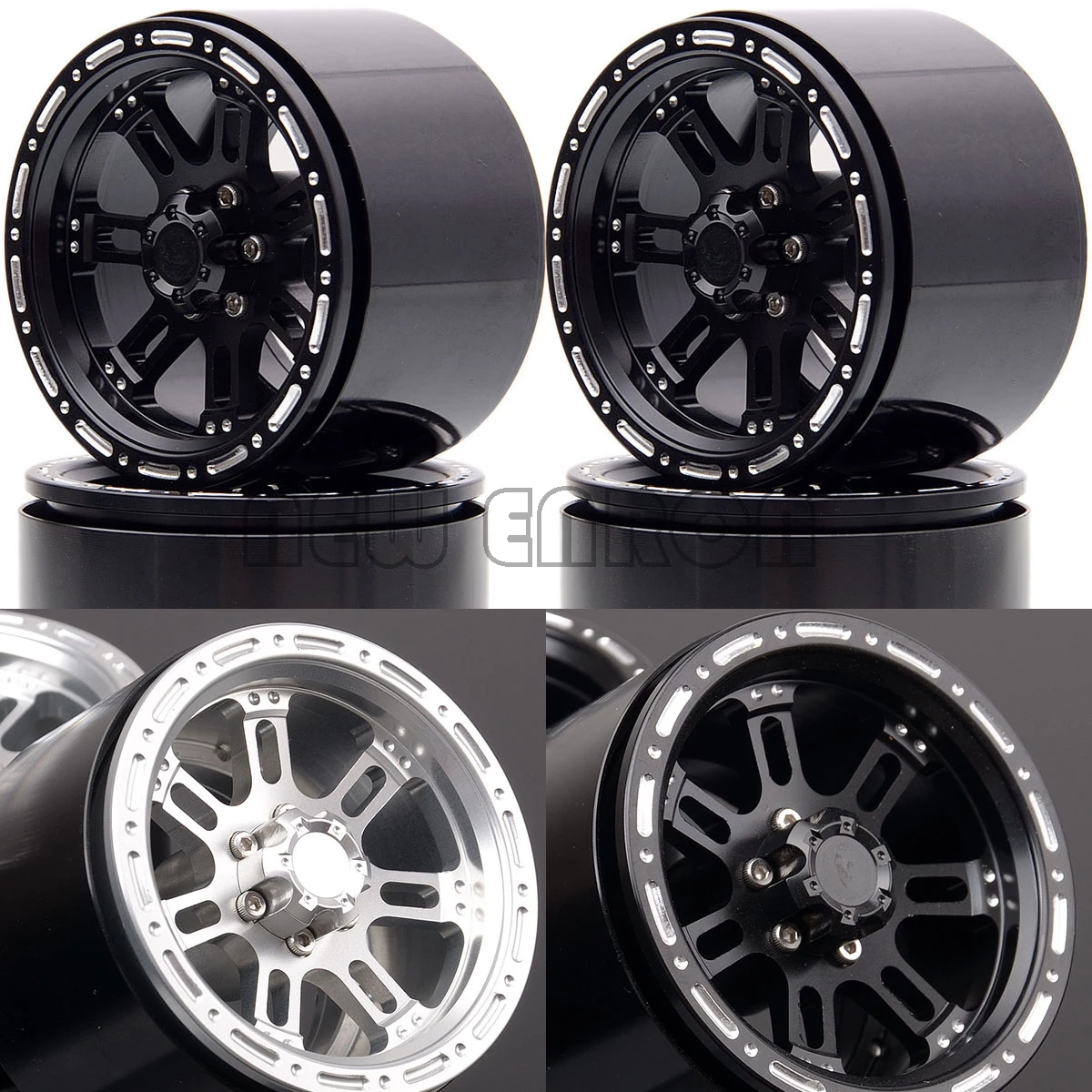 Новые ENRON 4 шт. металлические колесные диски ступицы 2," подходят для RC Rock Crawler Axial Wraith YETI SCX10 RR10 TRX4 TRX-4 KM2 90045 90031 90020