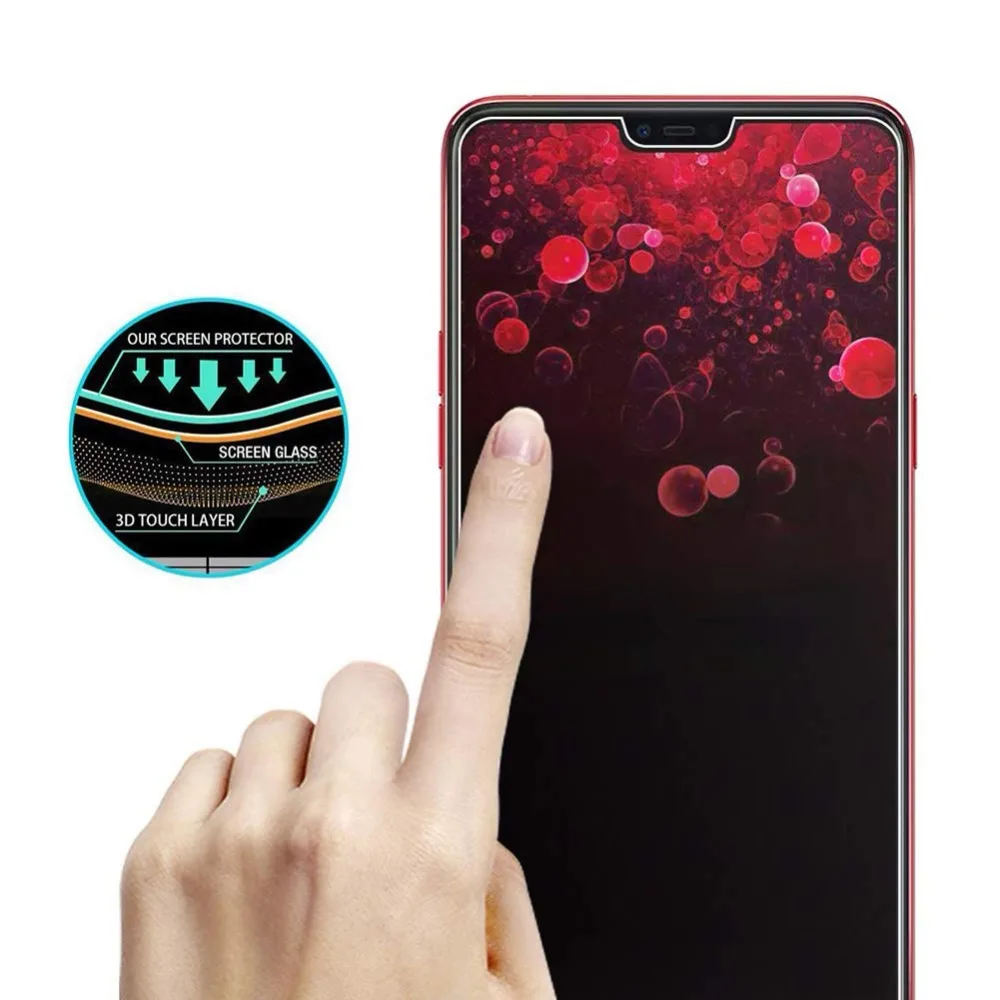 Защитный чехол из закаленного стекла для OPPO F7 A3 Защита экрана защита от