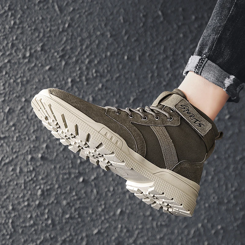 

Men's High Shoes High Top Sneakers Men Zapatillas Invierno Hombre Mens Hightop Casual Flat Shoes For Hot Boots Winter