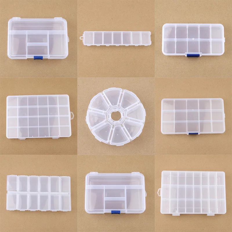 

Adjustable Jewelry Packaging Box Transparent Storage Box Case Gift Beads Necklace Jewelry Joyero Organizer Container Ring Box