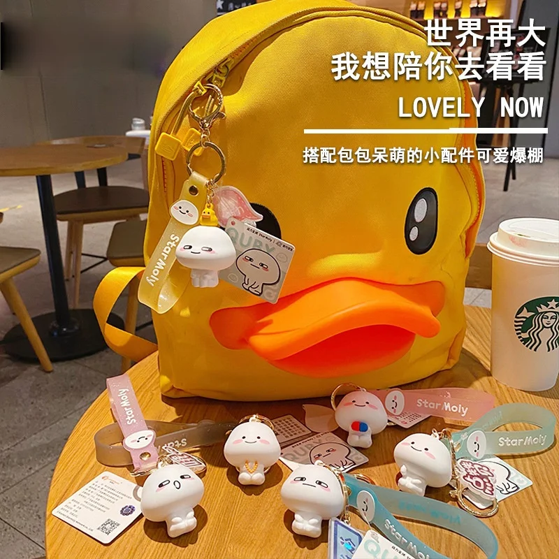 Creative Fashion Doll Anime Keychain    Cartoon Personality Cute Car Keychain     Trendy Charm Lady Bag Mobile Phone Keychain