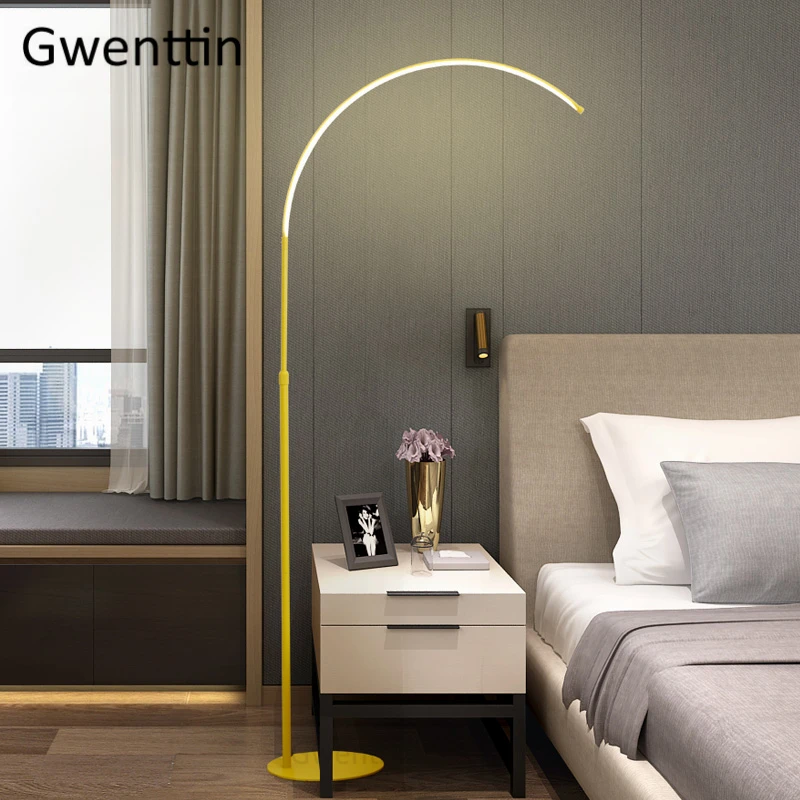 Современные Напольные лампы для рыбалки гостиной спальни прикроватная лампа