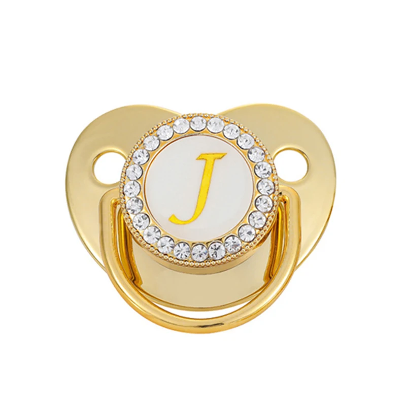 Силиконовая Детская Соска с магнитным зажимом именная буква для прорезывания