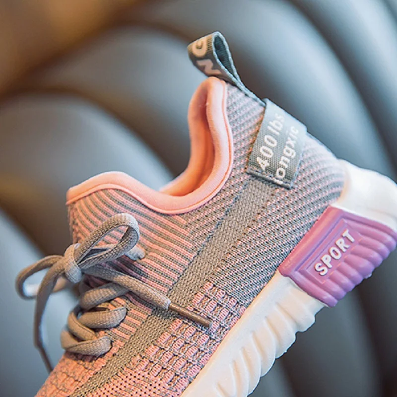 

Kids Sneakers 2020 Spring Girls Sneakers Boys Children Sport Running Tennis Trainer Flying Weaving Mesh Toddler Shoe Girl Shoes