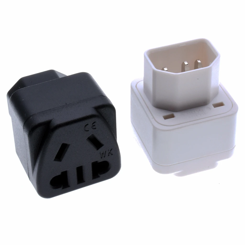 IEC320 C14 Chinese AU EU US 2 Pin Универсальный адаптер питания PDU/UPS сервер AC питания|Адаптеры