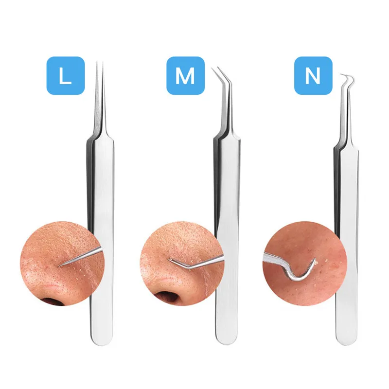 Нержавеющая сталь экстрактор для удаления угрей иглы точки акне очиститель