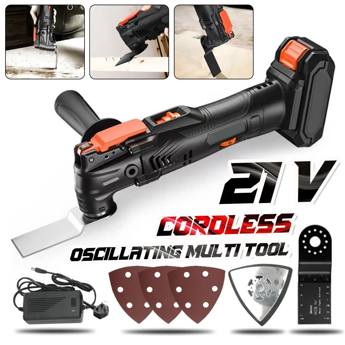 

2200W Cordless Electric Trimmer Saw Renovation Power Tool Machine Multi-function Tool Oscillating Tool For Makita 21V Battery