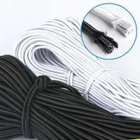 1mm2mm3mm whiteblack round elastic rubber bands elastic rope wedding garment elastic tape for diy sewing accessorie