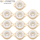 9pin Керамическая вакуумная трубка с основанием для шасси для 12AX7 ECC82 6922 EL84 6DJ8 12AU7 12AT7 Hifi