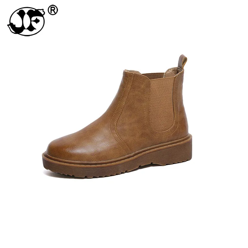 

Winter Boots Women Chelsea Boots Platform Shoes Woman Boot Black Low Heels Boots Ladies Booties botas mujer ghn78