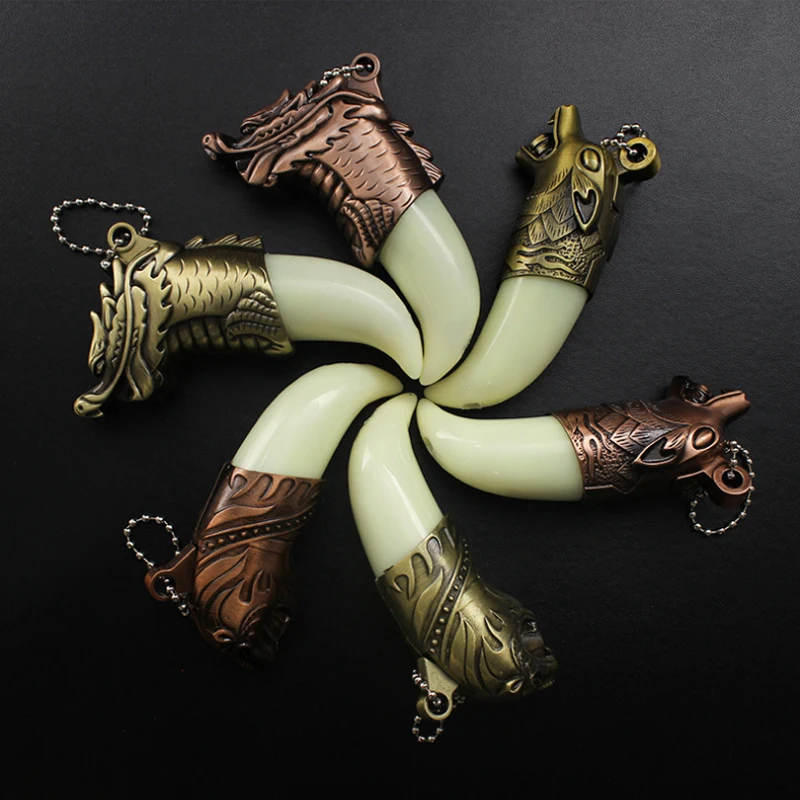 1 шт. Творческий фонарь брелок зажигалка для ключей ветрозащитный бутан факел