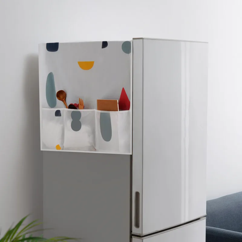 Цветной геометрический цветочный боковой подвесной мешок для холодильника