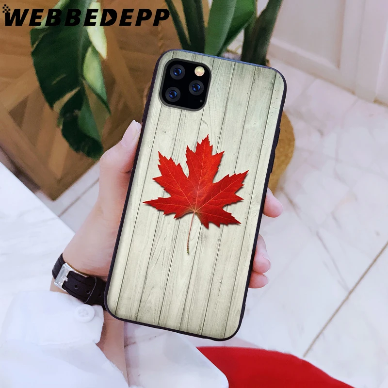 Canada Flag Maple Leafs Soft Case for iPhone 5 5S 6 6S 7 8 Plus X XS 11 Pro MAX XR Cover |