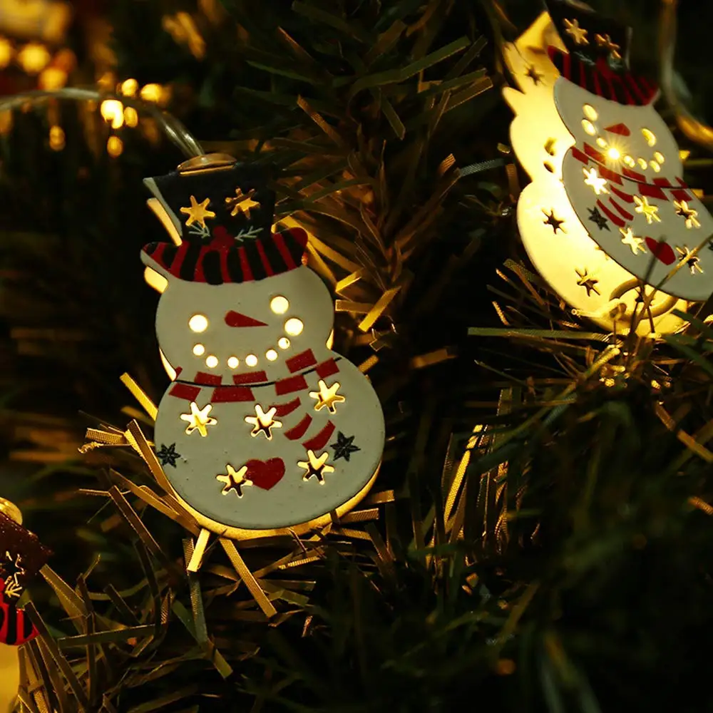 Рождественский елочный светильник s Снеговик 5.9ft 10 светодиодный Сказочный на