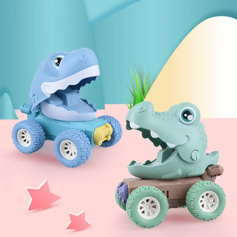 

Dinosaur Model Car Stable Structure Kids Gift Toy Animal Shape Return Force Car for Boys