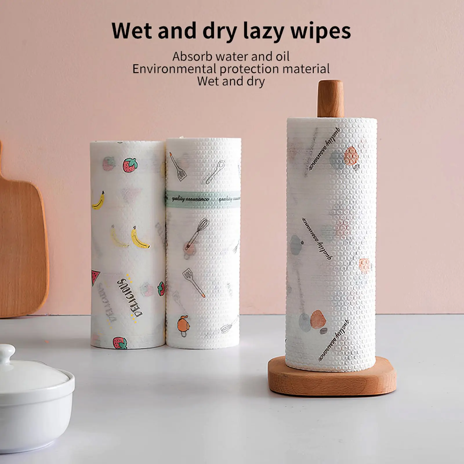 Многоразовое бамбуковое полотенце рулон бумажных полотенец для кухни и посуды