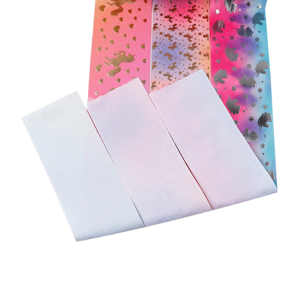 JOJO Луки 75 мм 2y корсажная лента с принтом бронзового цвета блестящие Единорог