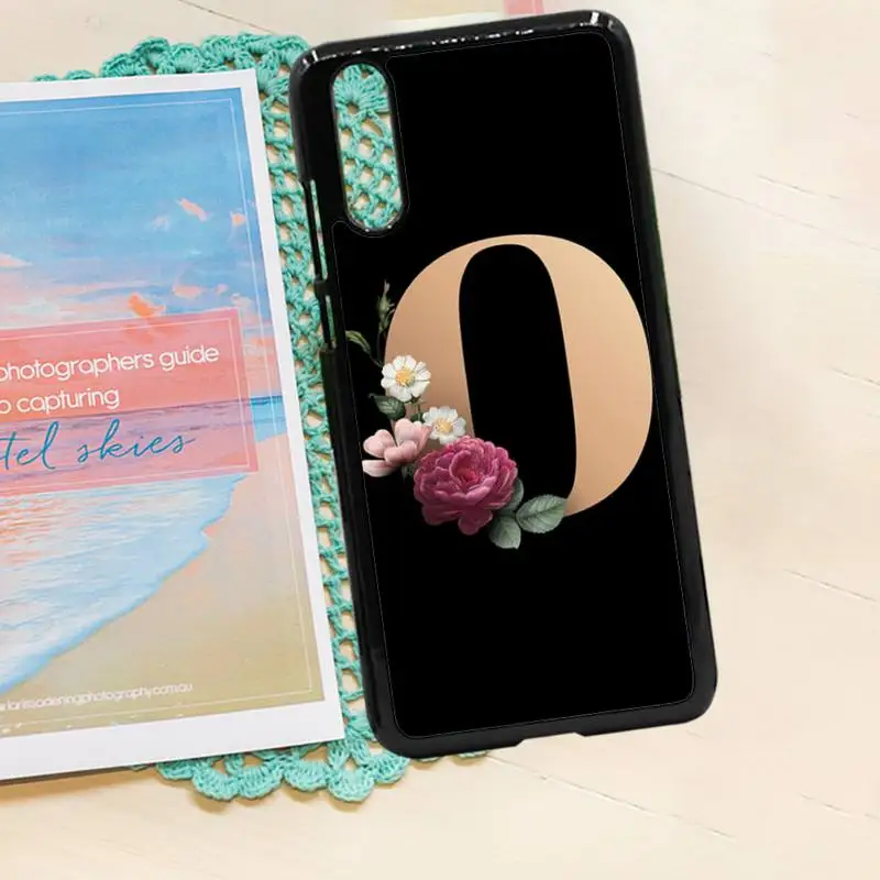 

Letters flowers rose Phone Case PC for iPhone 11 12 pro XS MAX 8 7 6 6S Plus X 5S SE 2020 XR